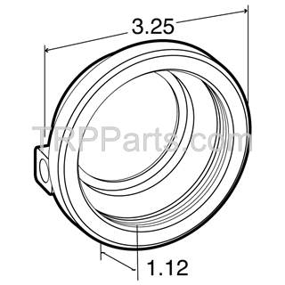 grommet-light mkr/cl 2-1/2 pvc blk image 4
