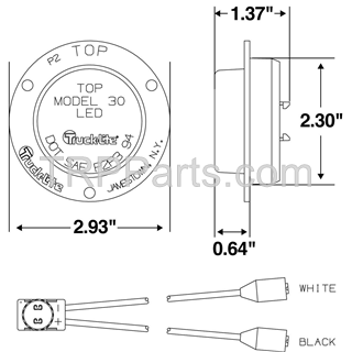 kit-light led mkr/cl red 2/3dio w/ f&p image 5