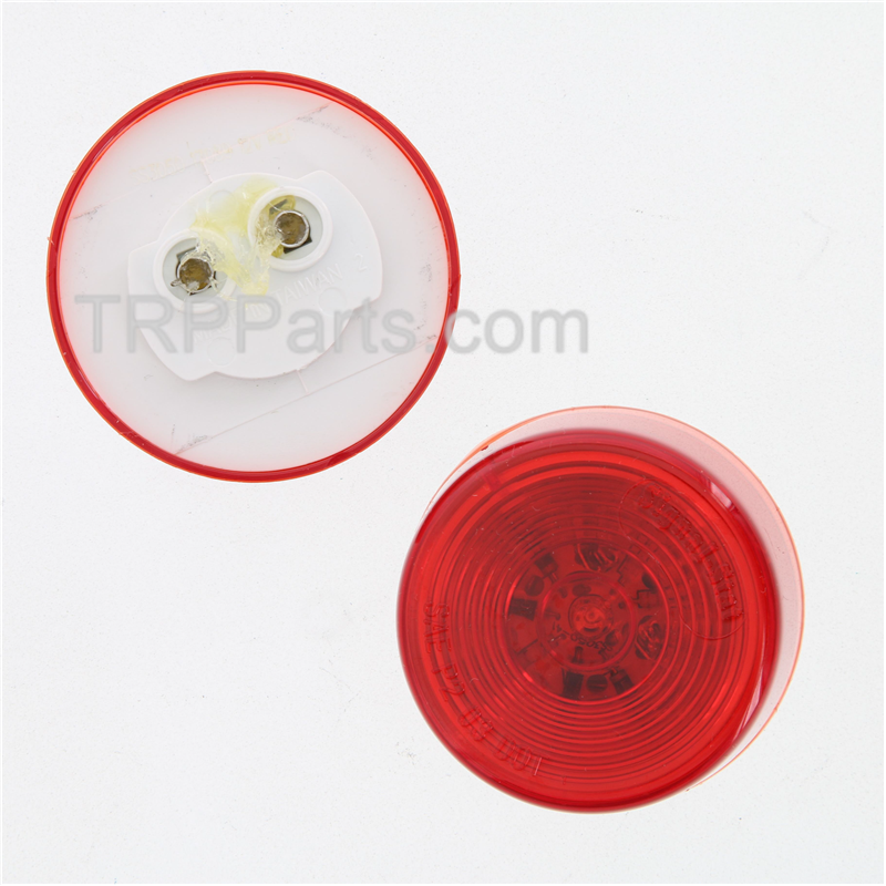 led marker lamp - 2" round - red image 1