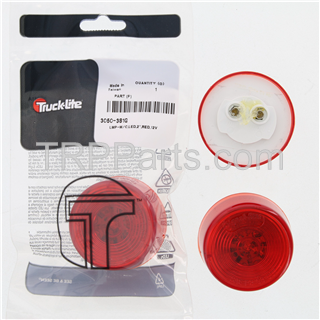 led marker lamp - 2" round - red image 2