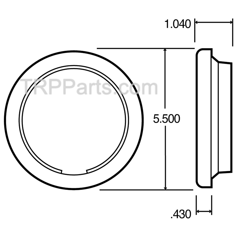 kit-grommet 4" blk incl grommet & plug image 5