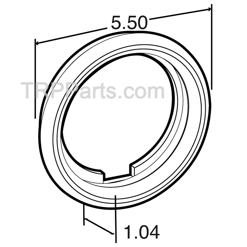grommet-light s/t/t rnd 4" pvc blk image 5