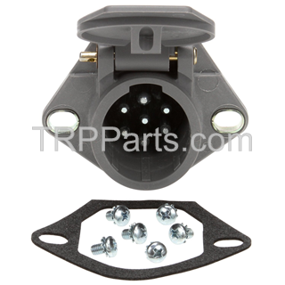 receptacle-fmnt 7way 2holeflg solid pins image 3