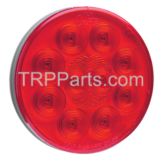 Image of light stt led, 4" red  10 diode