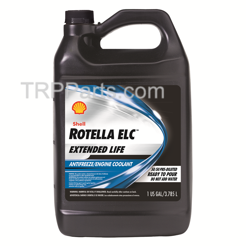 shell rotella pre-diluted - extended life engine coolant - 6 one gallon jugs / case image 1