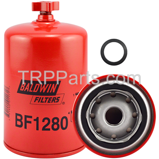 Image of fuel/water separator - spin on - with drain