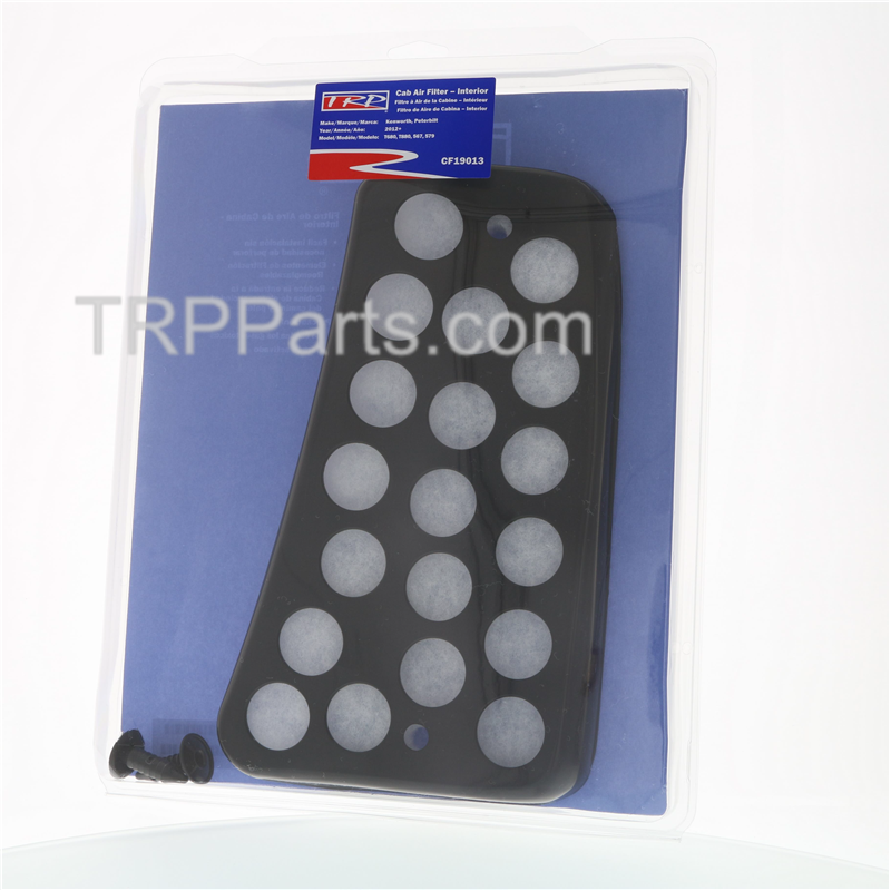 filter - air cab exterior - black - kenworth/peterbilt 2012+ image 2
