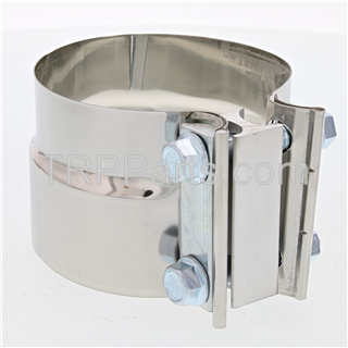 exhaust clamp - wb preformed 4" stainless steel polished