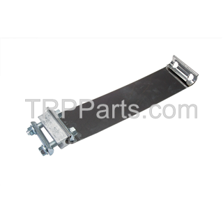 exhaust clamp - wb flat band 5" stainless steel polished