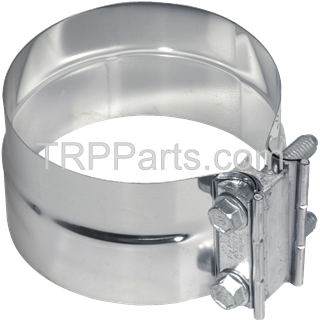 exhaust clamp - wb preformed 5" stainless steel image 1