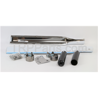 Image of half tandem fender - side mount kit - stainless steel - without center or rear brackets