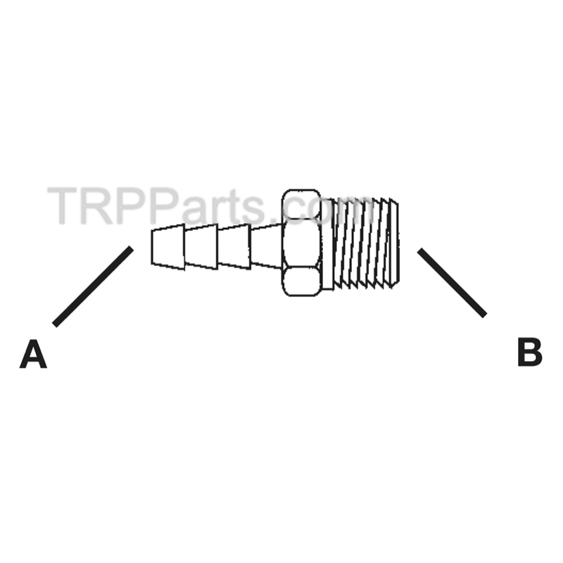 Image of male pipe barbed fitting