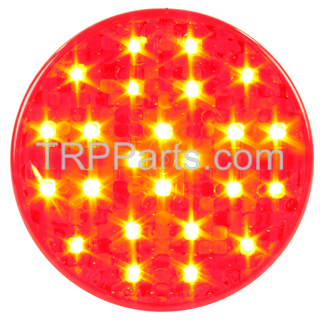 Image of led stop, tail, turn light - 4" - red