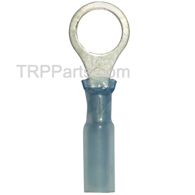 wire ring terminal - heat shrink - 3/8 16-14 gauge image 1