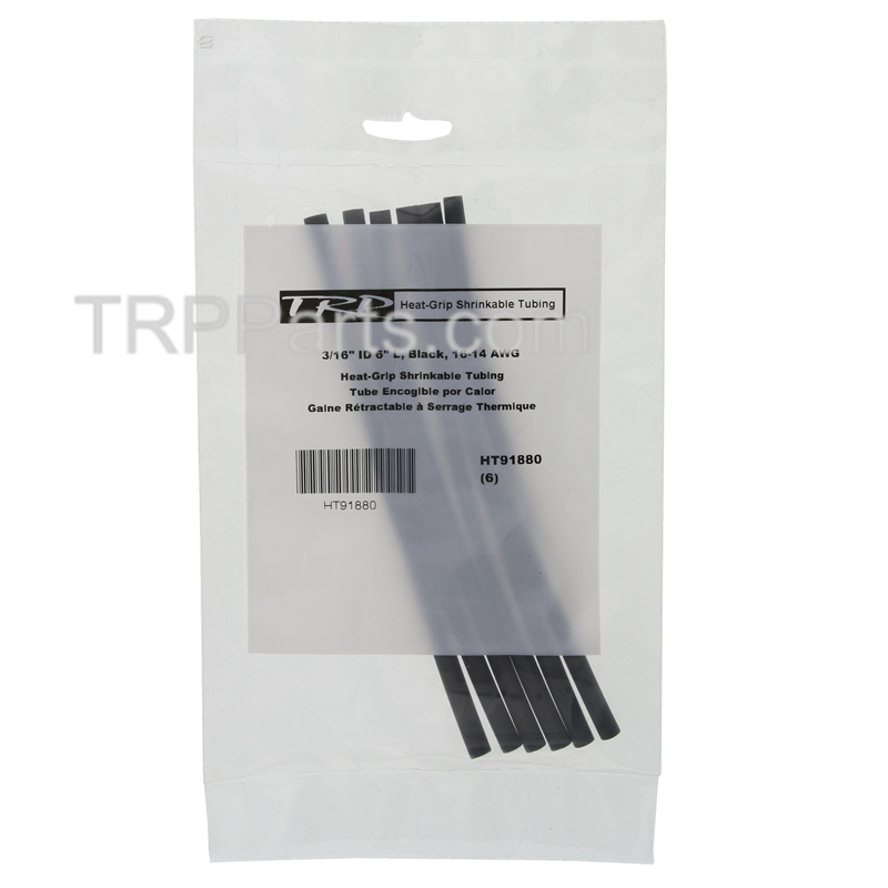 heat-grip shrinkable tubing - black - 3/16" image 2