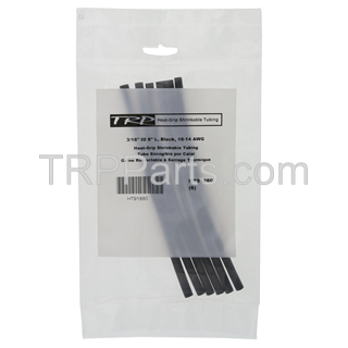 heat-grip shrinkable tubing - black - 3/16" image 2