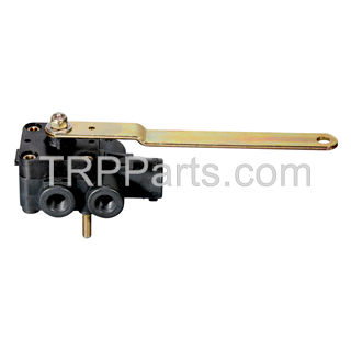 height control valve assembly with dump valve