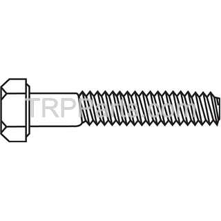 Image of hex bolt - m8 - 1.25mm x 30mm - stainless steel - plain
