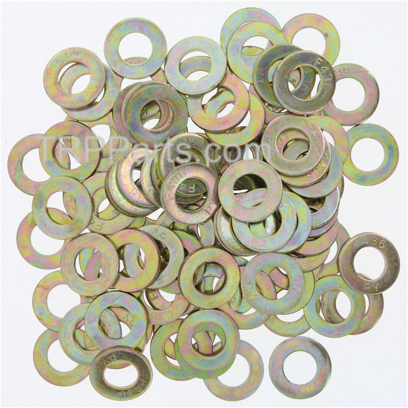 round washer - sae 1/2 grade 8 - zinc/yellow image 1