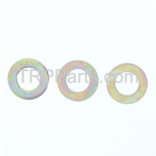 Image of round washer - sae 5/8 grade 8 - zinc/yellow