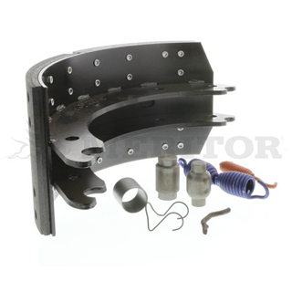 Image of brake shoe kit - 15" x 4" - meritor q plus front brake shoe