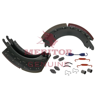Image of kit-brake 2 lined shoes and hardware