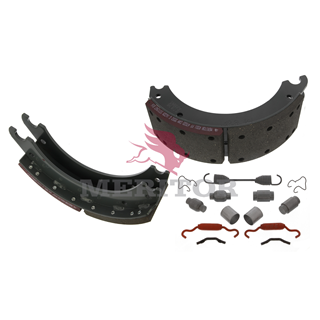brake shoe kit - 15" x 4" - meritor q plus front brake shoe