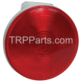 stop, turn, tail, light assembly - round - 4" red - grommet mount