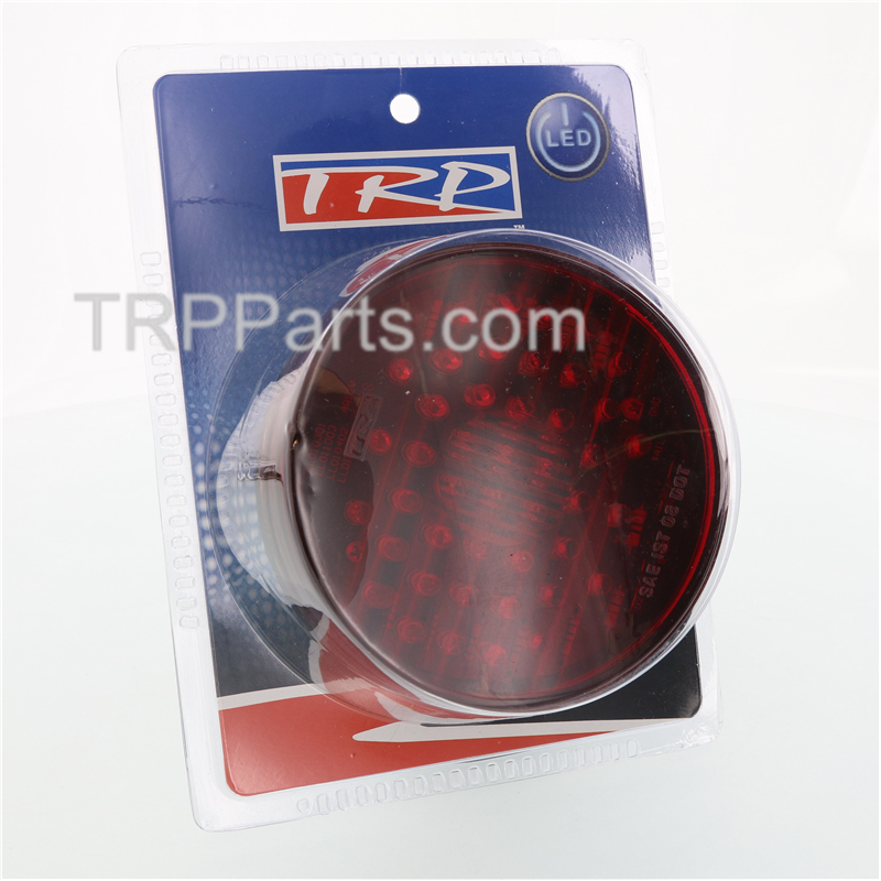 led - stop/turn/tail lamp - diode color: red - lens: red - mounting style: grommet - size: 4" - diodes: 44 image 2