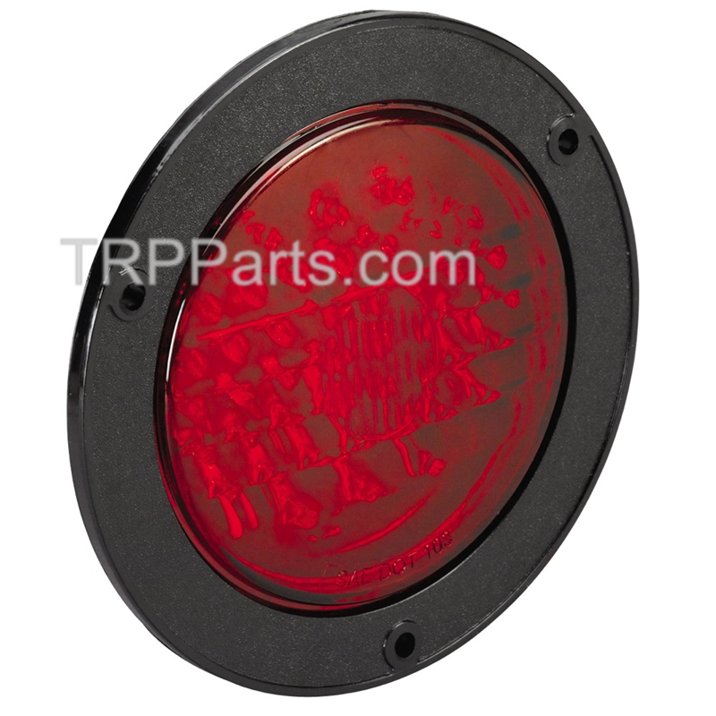 led - stop/turn/tail lamp - diode color: red - lens: n/a - mounting style: flange - size: 4" - diodes: 44 image 1