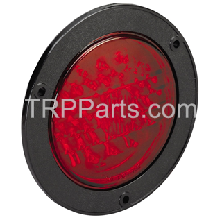 led - stop/turn/tail lamp - diode color: red - lens: n/a - mounting style: flange - size: 4" - diodes: 44