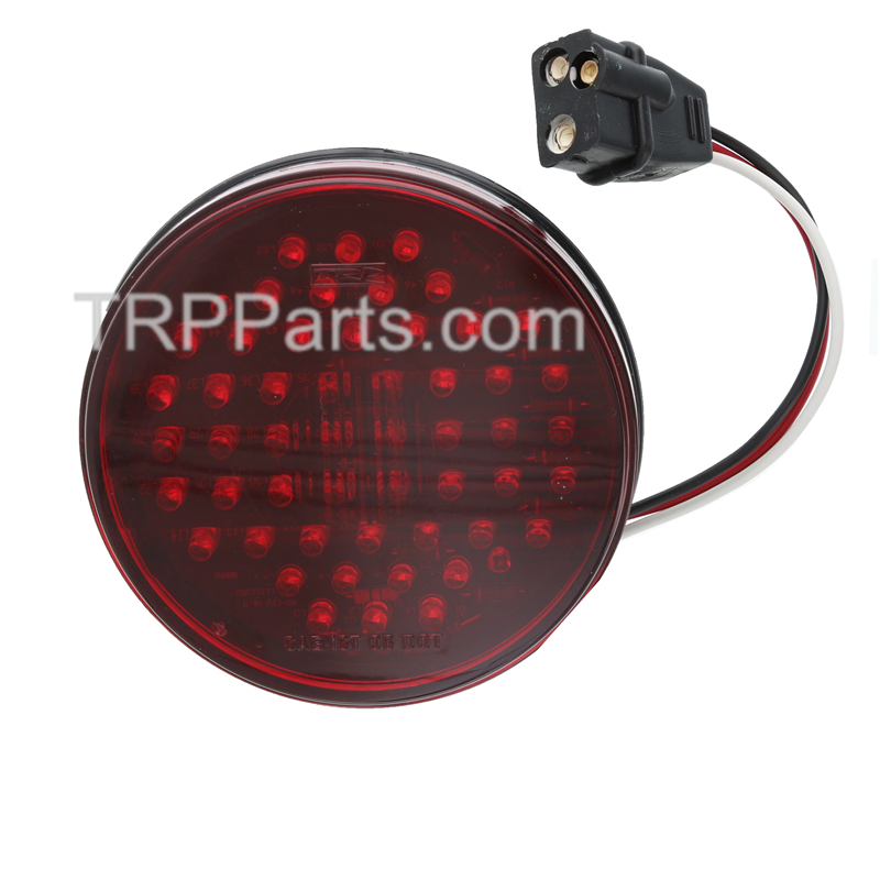 led - stop/turn/tail lamp - diode color: red - lens: n/a - mounting style: grommet - size: 4" - diodes: 52 image 1
