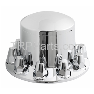 hub cap - rear abs - removable cover - 10 lug nut wheel - 33mm lug nuts image 1
