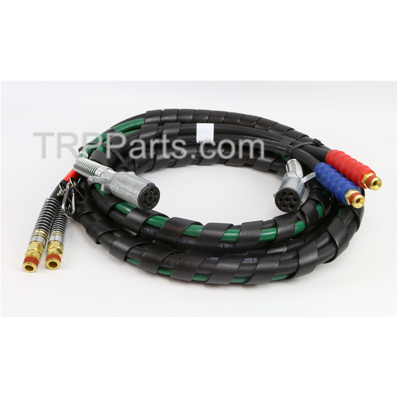 abs black rubber hose - straight - 15' image 1