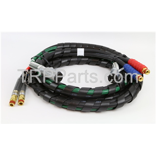 Image of abs black rubber hose - straight - 15' 