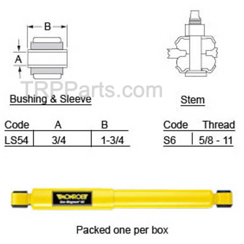 shock absorber - universal - front & rear suspension image 1