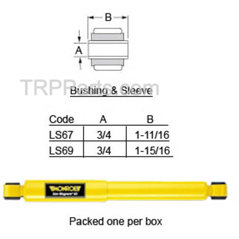 shock absorber - universal - front & rear suspension image 1