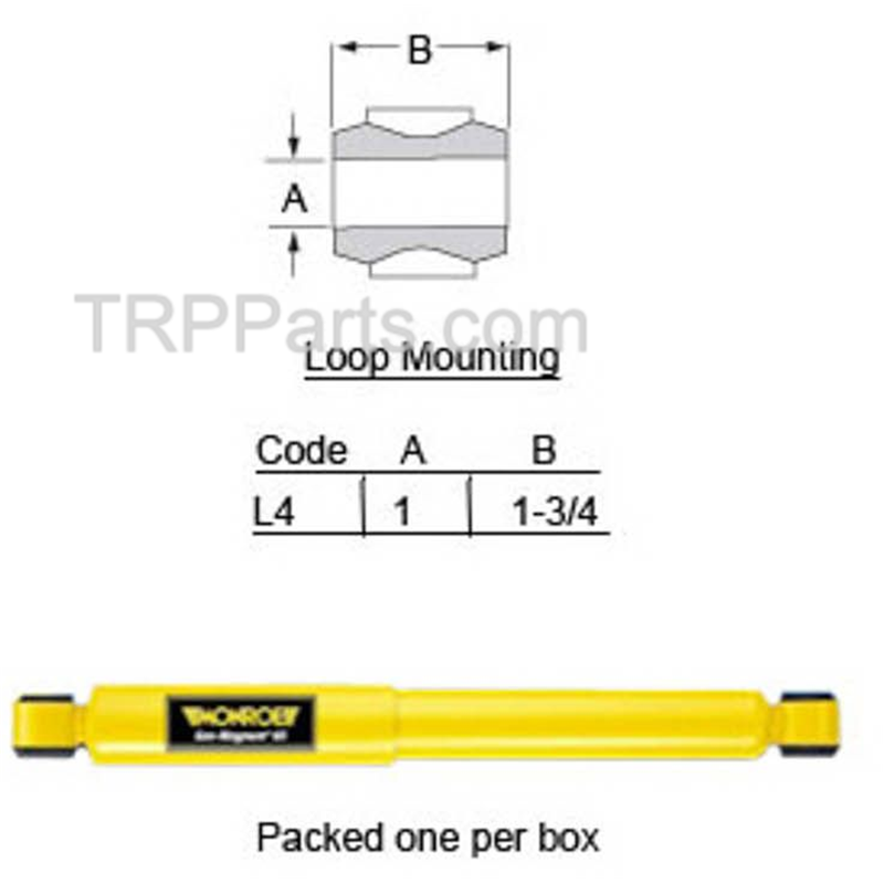 shock absorber - universal - front & rear suspension image 1