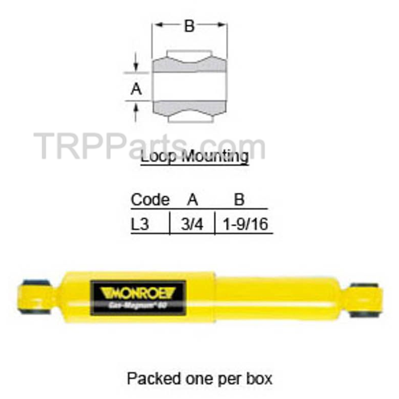 shock absorber - universal - front & rear suspension image 1