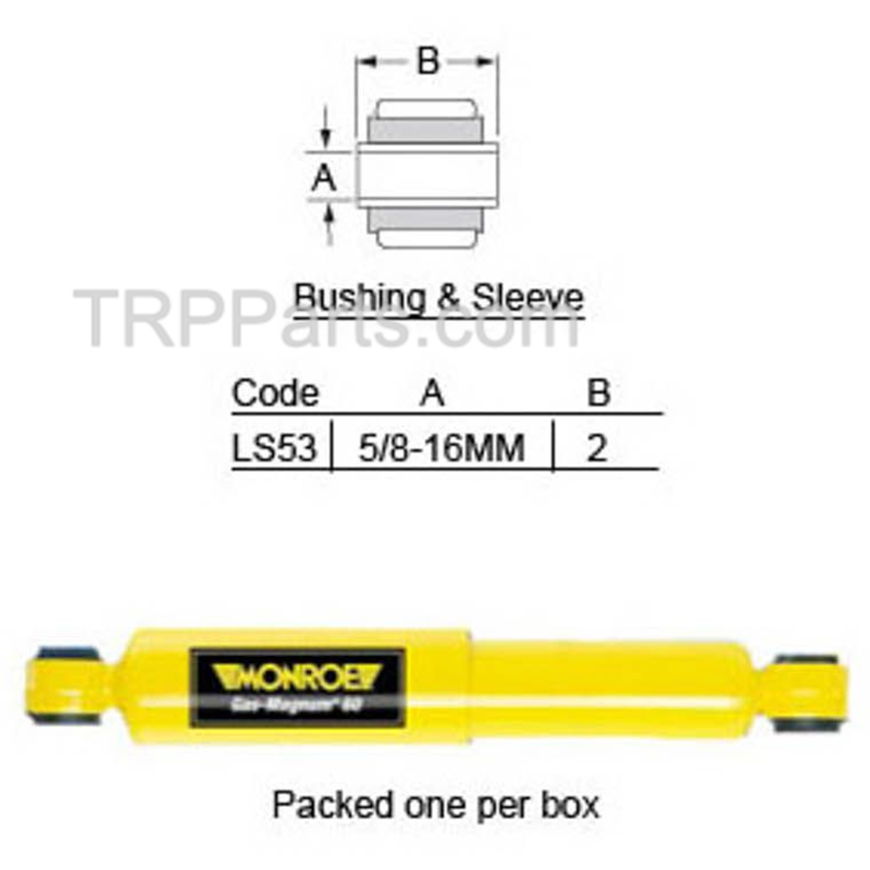 shock absorber - universal - front & rear suspension image 1