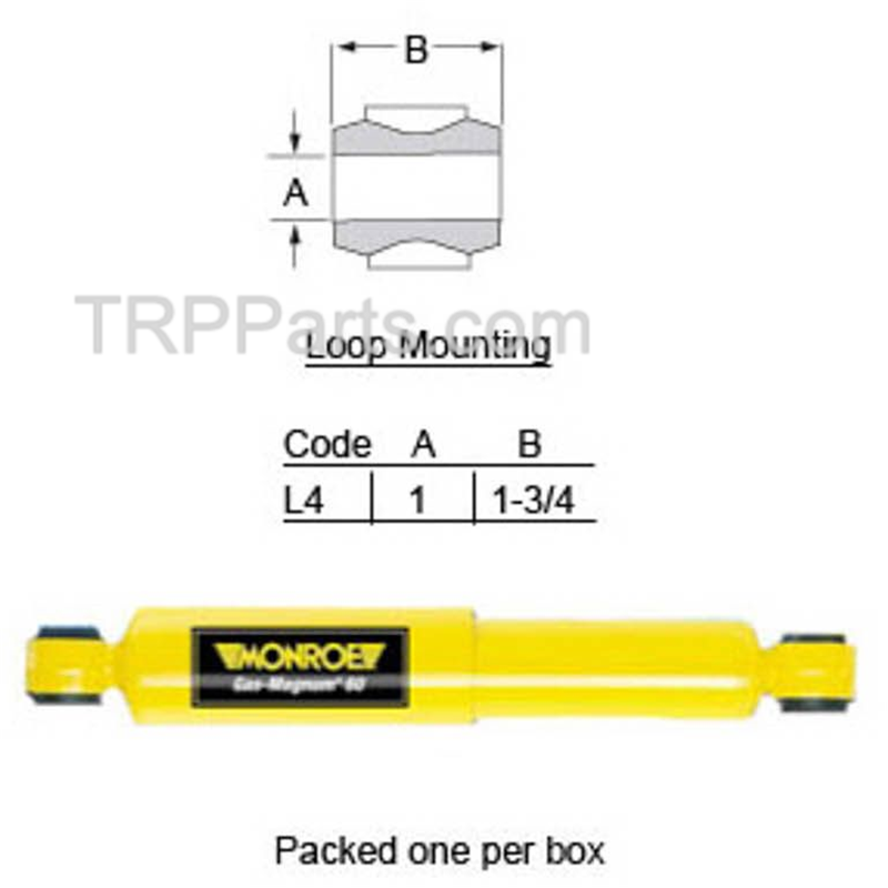 shock absorber - universal - front & rear suspension image 1