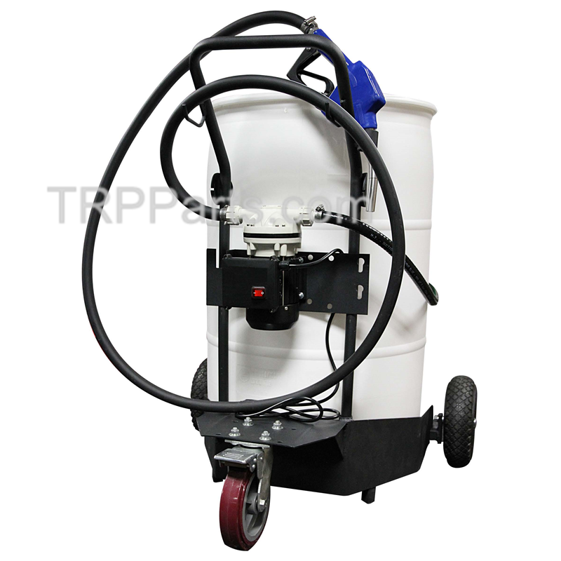 mobile drum cart w/pump 10' hose-1/3 image 1