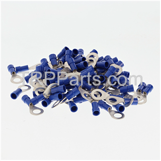 Image of insulated wire ring terminal - 1/4 - 16-14