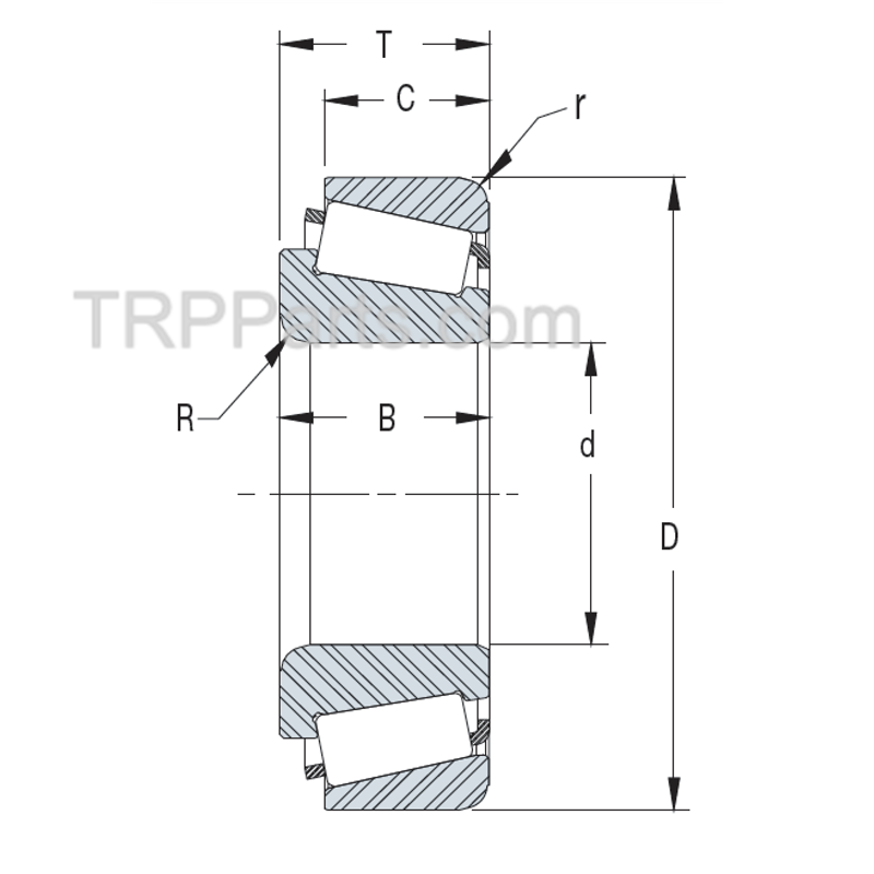 tapered roller bearing set - hm218248/hm218210 image 1