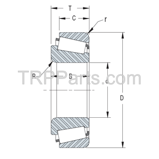 tapered roller bearing set - hm218248/hm218210 image 1