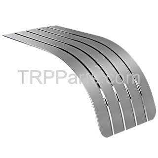 half fender - 60" - 35" front drop - 25" flat - 4-ribbed